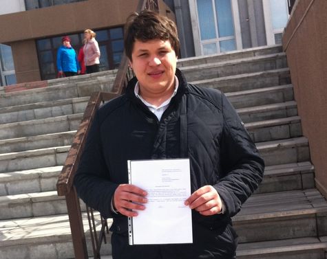 Студент Егор Боровиков, предожить назвать одну из улиц Ачиснка именем Путина